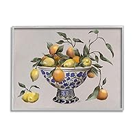 Stupell Industries Mixed Citrus Fruits Leaves Patterned Pottery Bowl, Design by Elizabeth Medley