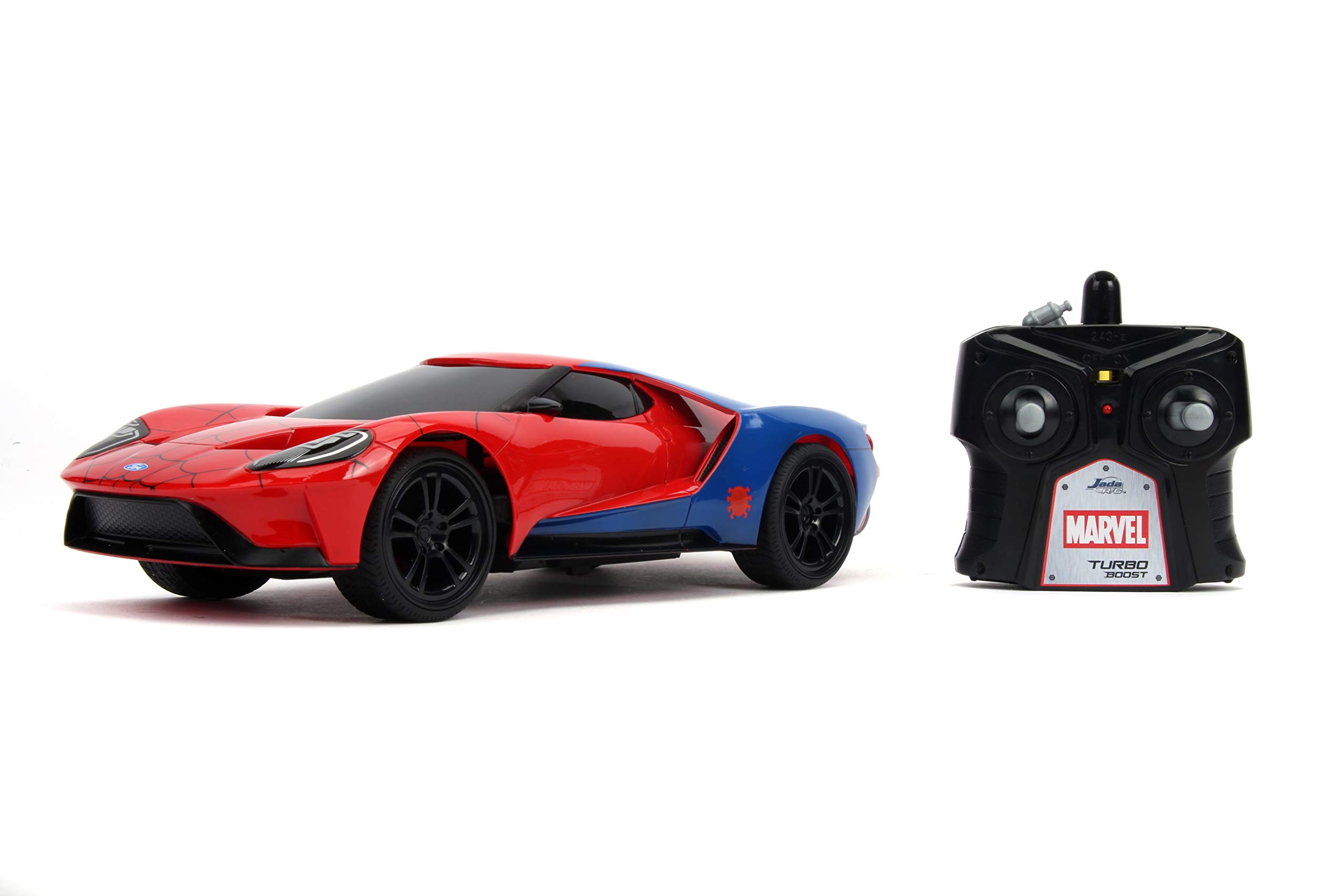 Marvel Spider-Man 1:16 2017 Ford GT RC Radio Control Cars, Toys for Kids and Adults