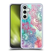 Head Case Designs Officially Licensed Micklyn Le Feuvre Round and Round The Rainbow Mandala 3 Soft Gel Case Compatible with Samsung Galaxy S23 FE 5G