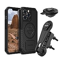 Rokform - iPhone 13 Pro Rugged Case + Motorcycle Perch Mount + Vibration Dampener V2