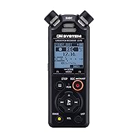 OM System LS-P5 PCM Recorder with tresmic 3-Microphone, Bluetooth, Composite USB Microphone Mode, High Resolution Sound, Low-Cut Filter, 16GB Built-in Memory.