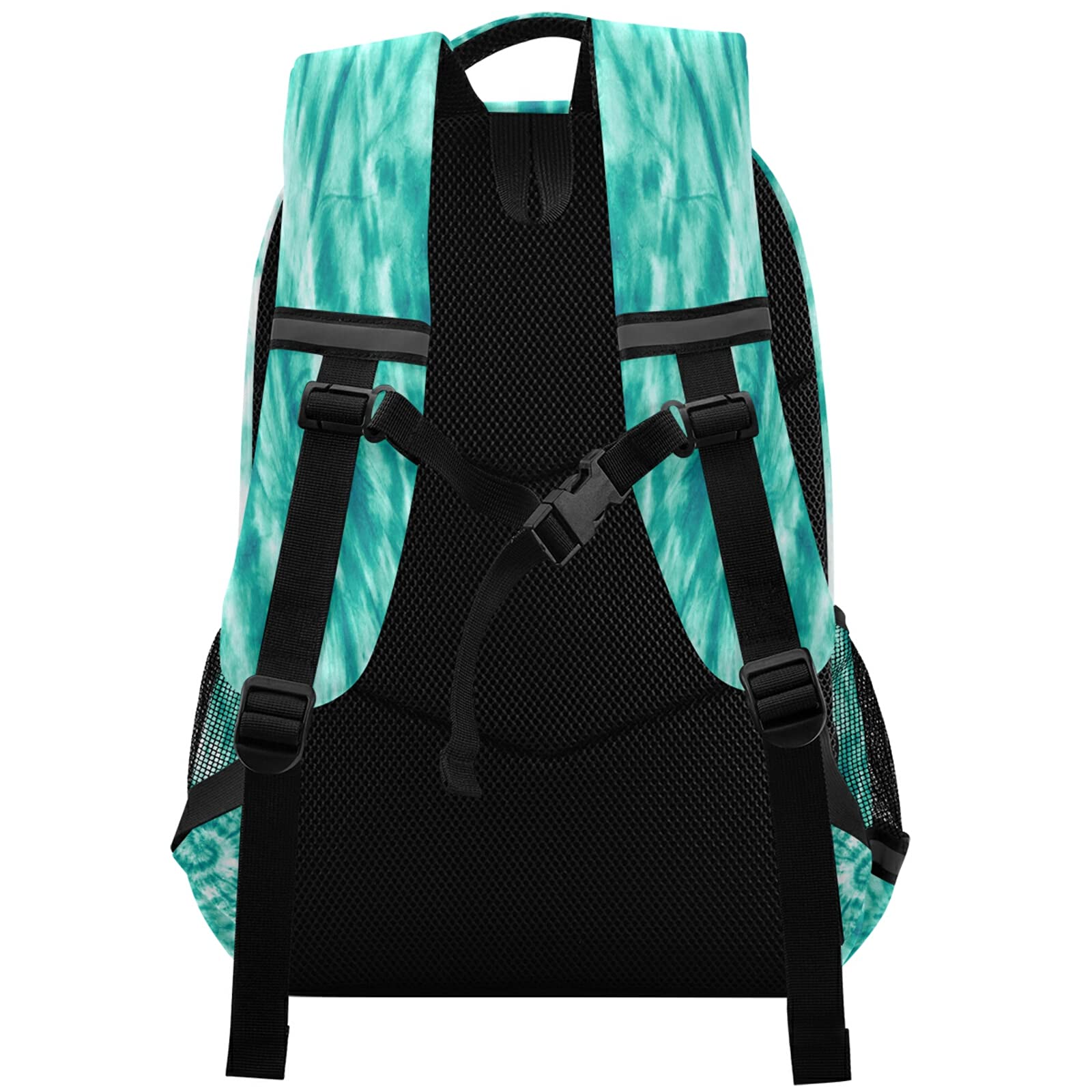 ALAZA Teal Turquoise Tie Dye Backpacks Travel Laptop Daypack School Book Bag for Men Women Teens Kids… one-size