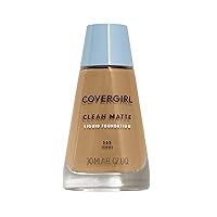 COVERGIRL Clean Matte Liquid Foundation Tawny, 1 oz (packaging may vary)