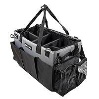 Heavy-Duty Cleaning Caddy Bag - Water-Resistant Liner - Wearable Extra-Large Supply Organizer Caddy - For Cleaning Professionals, Auto Detailers, Housekeepers, Gardeners and More