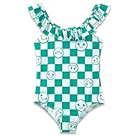 Girls Mermaid Floral Swimsuit Bathing Suit Size 2T-10 Toddler, Little & Big Kids