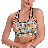 Apricots Women's Sports Bra Wirefree Breathable Yoga Vest Racerback Padded Workout Tank Top