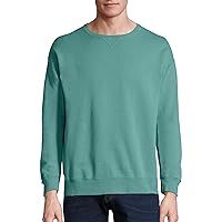 Hanes Originals Fleece, Garment Dyed Pullover, Crewneck Sweatshirts for Men