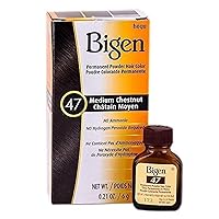 Bigen Permanent Powder Hair Color - 47 Medium Chestnut