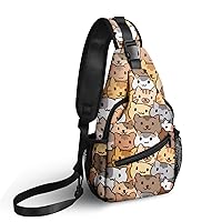 Sling Bag Casual Crossbody Backpack Travel Hiking Daypack for Women Lightweight Chest Purse Fashion Shoulder Bags