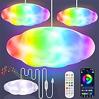 3D Cloud Lightning Light Kit Cloud Lamp, Cloud Lights for Ceiling, Music Sync Cloud LED Lights for Bedroom Room Decorations, Gifts for Adults and Kids