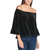 Tommy Hilfiger Womens Velvet Knit Blouse