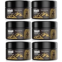 Shilajit Resin 120g=120000mg with Fulvic Acid & Trace Minerals, Original Siberian Shilajit with 85+ Humic Acid Supplement Gel, Support Metabolism & Immune System(4 Pack x 30 g) (6 Packs)