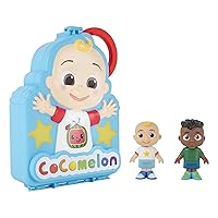 CoComelon Carry Along Figure Case - Includes 2 Articulated Figures, JJ and Cody - Play On The Go - The Perfect Travel Gift - Toys for Kids, Toddlers, and Preschoolers
