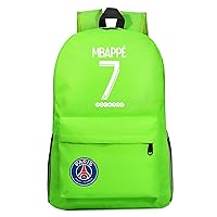 Kylian Mbappe Casual Daypack Soccer Star Lightweight Bookbag PSG Graphic Waterproof Backpack