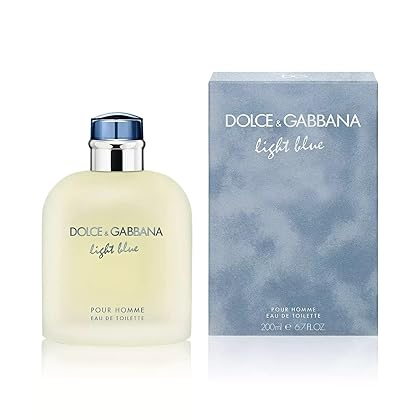 Dolce & Gabbana Eau de Toilettes Spray, Light Blue, 4.2 Fl Oz For Men or/and Pour Homme