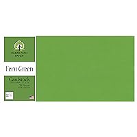 Clear Path Paper - Fern Green Cardstock - 12 x 24 inch- 65Lb Cover - 25 Sheets