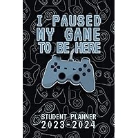 Student Planner 2023-2024: Academic Notebook with Monthly At-A-Glance Calendar (August – June), Weekly Assignment Tracker, Password Log, Contact ... Gamers | Retro Video Game Controller Cover