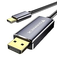 Maxonar Usb C To Displayport Cable 8K 60Hz,6.6Ft/2M(4K 60Hz 144Hz 120Hz 2K  240Hz)Vesa Certified 32.4Gbps Type-C Thunderbolt3 To Dp 1.4 Hbr3 Alt Mode