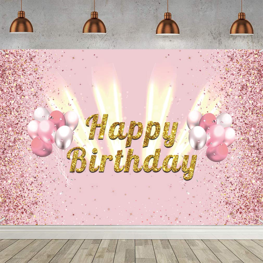 Mua Birthday Decoration Poster for Girls / Women, Happy Birthday Background  Birthday Party Cake / Table / Wall / Garden Decoration, Rose Gold Birthday  Party Photo Banner trên Amazon Đức chính hãng 2023 | Giaonhan247