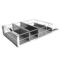 simplehuman 14 inch Pull-Out Cabinet Organizer, Heavy-Gauge Steel Frame, gray