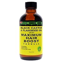 ECOCO Eco Style Black Castor Oil & Flaxseed Oil Maximum Hair Growth Formula, 4 Ounce,SG_B077JY18MH_US