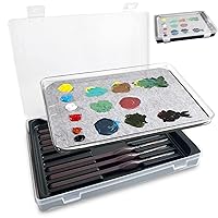 Wet Palette Wet Pallet for Miniatures- Stay Wet Palette for Acrylic Painting Wet pallets for Painting Miniatures,Paint Brush Holder Organizer Wet Palette Storage containers