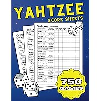 Yahtzee Score Sheets: +120 Pages for Scorekeeping, Yahtzee Score Pads, Large Print Score Book with Size 8.5 x 11 inches