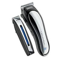 Wahl USA Clipper Rechargeable Lithium Ion Cordless Haircutting Clipper & Battery Trimming Combo Kit – Electric Clipper for Grooming Heads, Beards, & All Body Grooming – Model 79600-2101P
