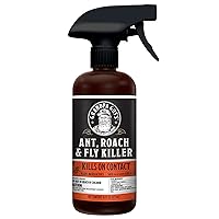 Grandpa Gus's Natural Ant, Roach & Fly Killer Spray, Plant-Based Actives Kill Insects & Bugs on Contact, Non-Greasy, Not Flammable, No Stains, Fresh Scent, 16 oz