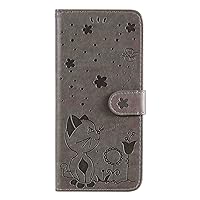 Phone Cover Wallet Folio Case for Nokia 1.3, Premium PU Leather Slim Fit Cover for Nokia 1.3, 2 Card Slots, Nice fit, Gray