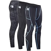 Milin Naco Men's Compression Pants Compression Leggings Sports Compression Pants & Tights Running Tights Ski Base Layer