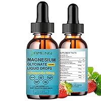 Magnesium Glycinate Liquid Drops with Ashwagandha,B1, B3, Saffron & Rhodiola Rosea for Support Rest, Mood & Energy Calm Magnesium Drops for Adults, Organic Magnesium Supplement, Vegan 2 FL/OZ