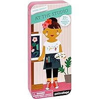 Shine Bright Magnetic Dress Up At The Studio – Magnetic Game Board with Mix and Match Magnetic Pieces, Ideal for Ages 3+ – Includes 2 Scenes and 25 Creative Magnetic Pieces