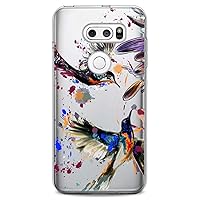 Case Replacement for LG G7 ThinkQ Fit Velvet G6 V60 5G V50 V40 V35 V30 Plus W30 Cute Slim fit Phone Clear Soft Flexible Silicone Lux Girl Colorful Design Print Lovely CuteBeautiful Hummingbird