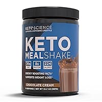 Ketogenic Meal Shake Chocolate Dietary Supplement, Rich in MCTs and Protein, Keto and Paleo Friendly, Weight Loss, (14 servings), 20.49 Oz Packaging May Vary