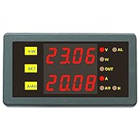 DC Programmable Meter Controller 0-200V 0-50A Volt Amp Power Ah Auto Shut Down