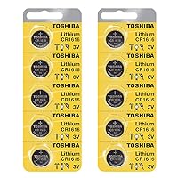 Toshiba CR1616 Battery 3V Lithium Coin Cell (10 Batteries)