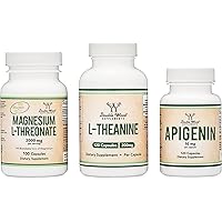 Magnesium Threonate (Magtein), Apigenin, and L-Theanine - Ultimate Sleep Bundle
