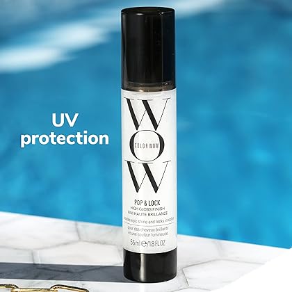 COLOR WOW Pop + Lock Frizz Control Serum: Prevent Color Fade, Seal Split Ends, and Add Gloss - Get Silky, Shiny Hair!