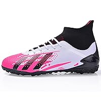 Soccer Shoes Teenagers and Students Competition Training Shoes Large Size Broken Nails men9 whitered