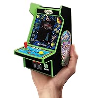 My Arcade Galaga Micro Player Pro: 2 Games in 1, Mini Arcade Machine, Fully Playable, 6.75 Inch Collectible, Color Display