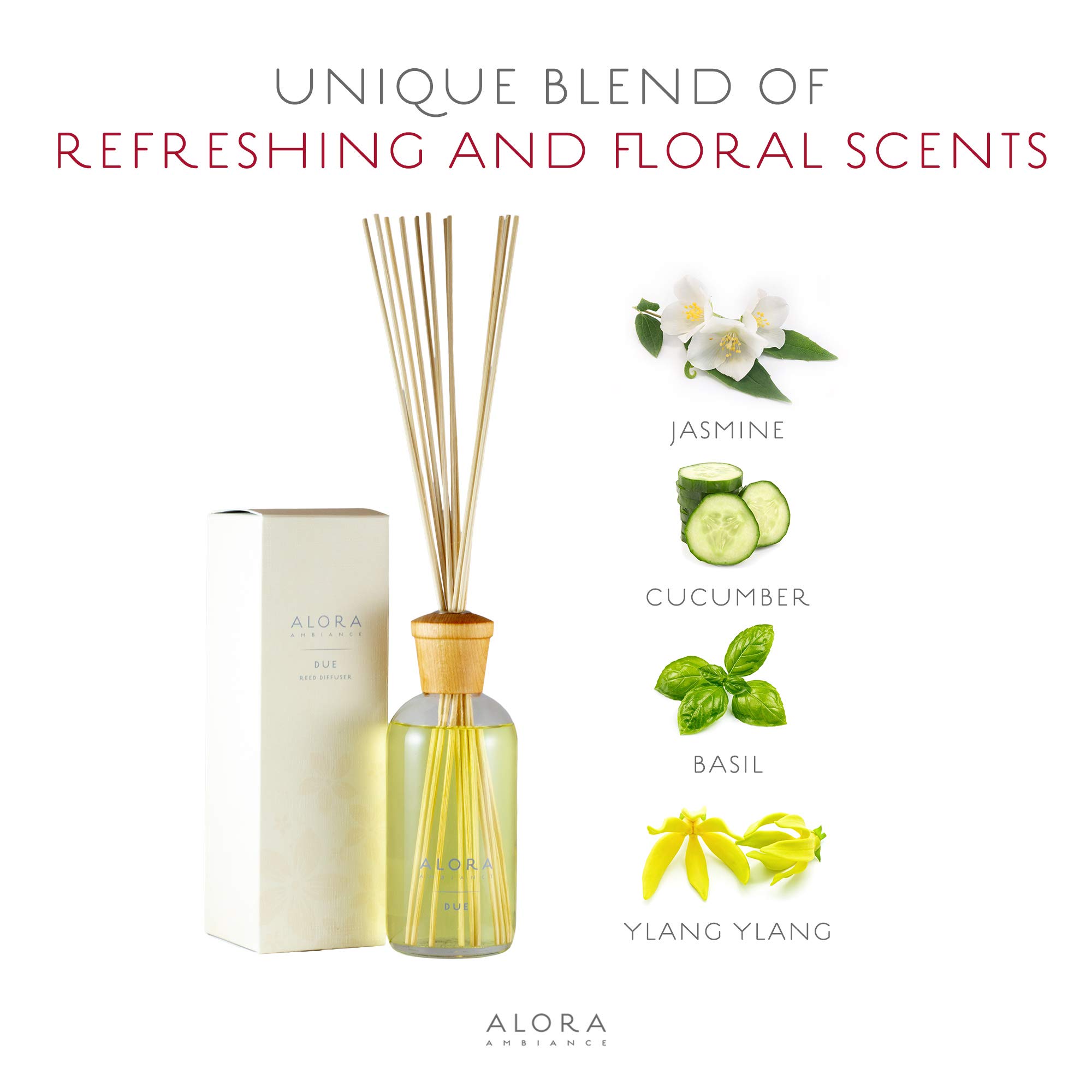 Due Reed Diffuser 16oz diffuser by Alora Ambiance