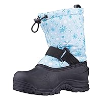 Northside Frosty Insulated Winter Snow Boots for Girls and Boys with Rugged, Water Resistant Nylon Upper, Quick-Drying Lining, Removable EVA Insole, and Durable TPR Outsole