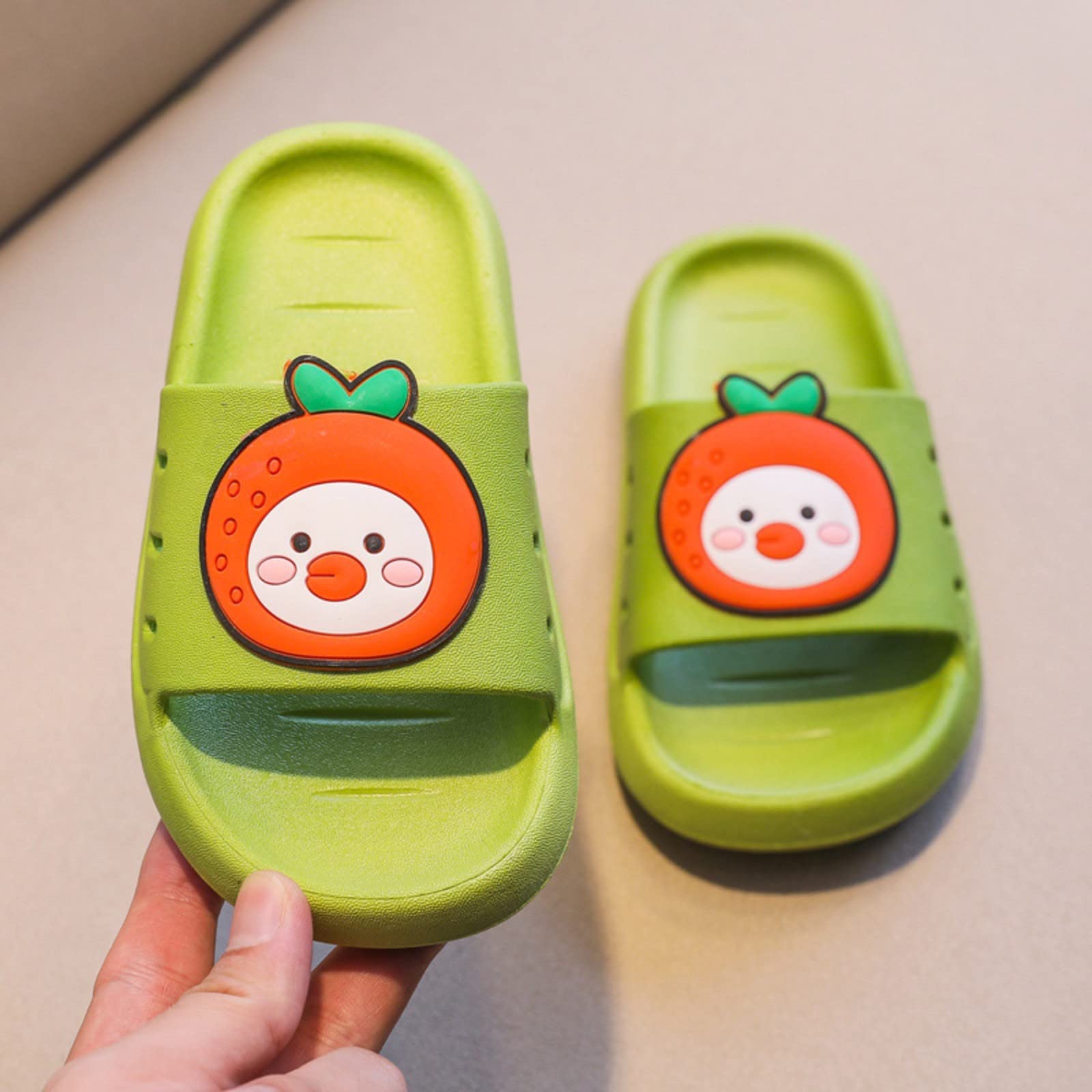 Slides with Sayings Children Home Wear Outdoor Bathroom Anti Soft Bottom Boys and Girls Children Girls Slippers Size 2