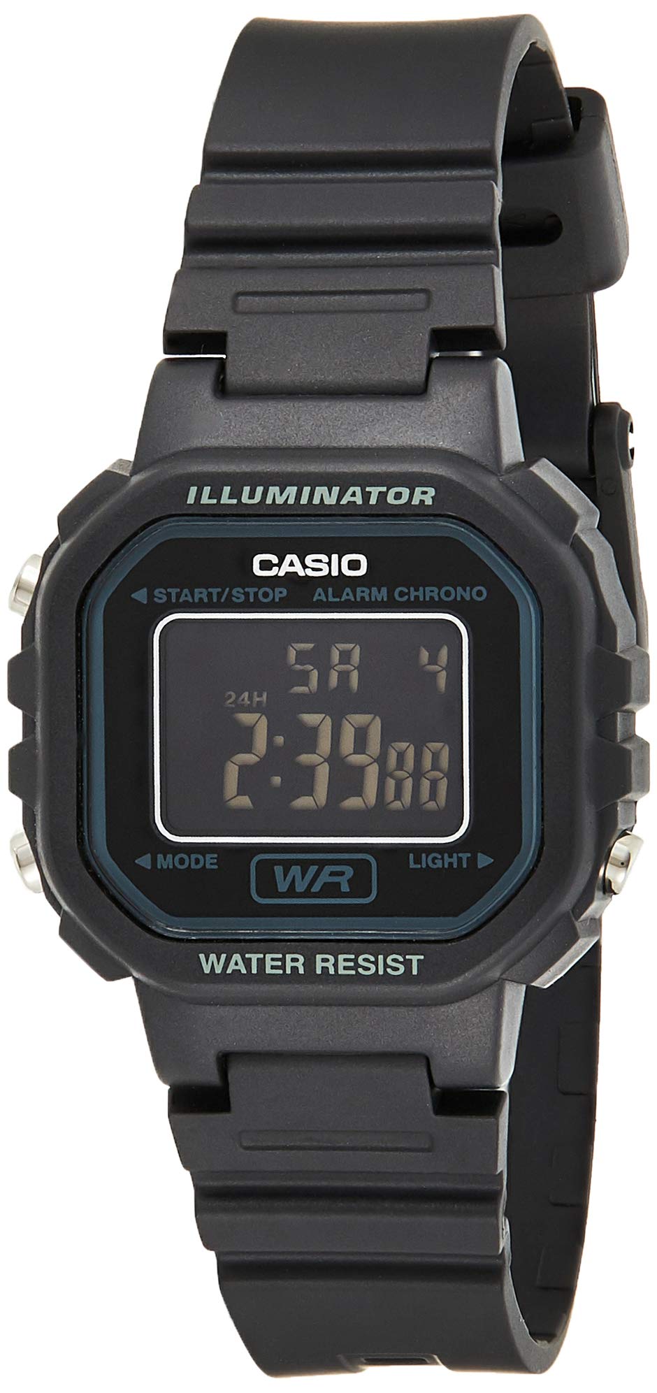 Casio #LA20WH-1B Women's Black Chronograph Alarm LCD Digital Watch