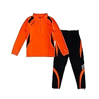 Hiheart Boys Quick Dry Long Sleeve Jogger Set 2 Piece Athletic Tracksuit