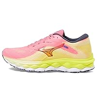 Mizuno Women's Wave Sky 7 Running Shoe, High-Vis Pink-Ombre Blue, 10.5