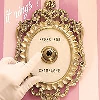 Press for Champagne Button, Ring Mini Press for Champagne Button, Press for Champagne Door Ring Bell, Champagne Themed Decor Wall Plaque Ornament Gift for Party Christmas Home Bedroom Hotel