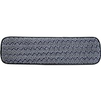 Rubbermaid Commercial 1863895 Executive Series HYGEN Multi-Purpose Microfiber Wet Flat Mop Pad,18-inch, Single-Sided, Grey