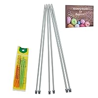 KnitPro Sweet Affair Gift Set Includes 5 x 4.5in. Interchangeable Tips, 5 x  6in. Double Point Sets, 4 Skeins Terra Yarn (175gr), 6 Project